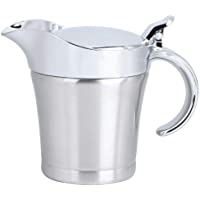 Salsera con tapa- olla de acero inoxidable 304- olla para servir Aislamiento de doble capa Salsa para salsa Sabor para…